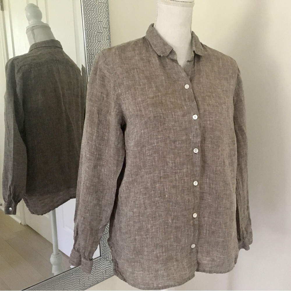 J. Jill Linen Button-Up Shirt - Picture 2 of 7